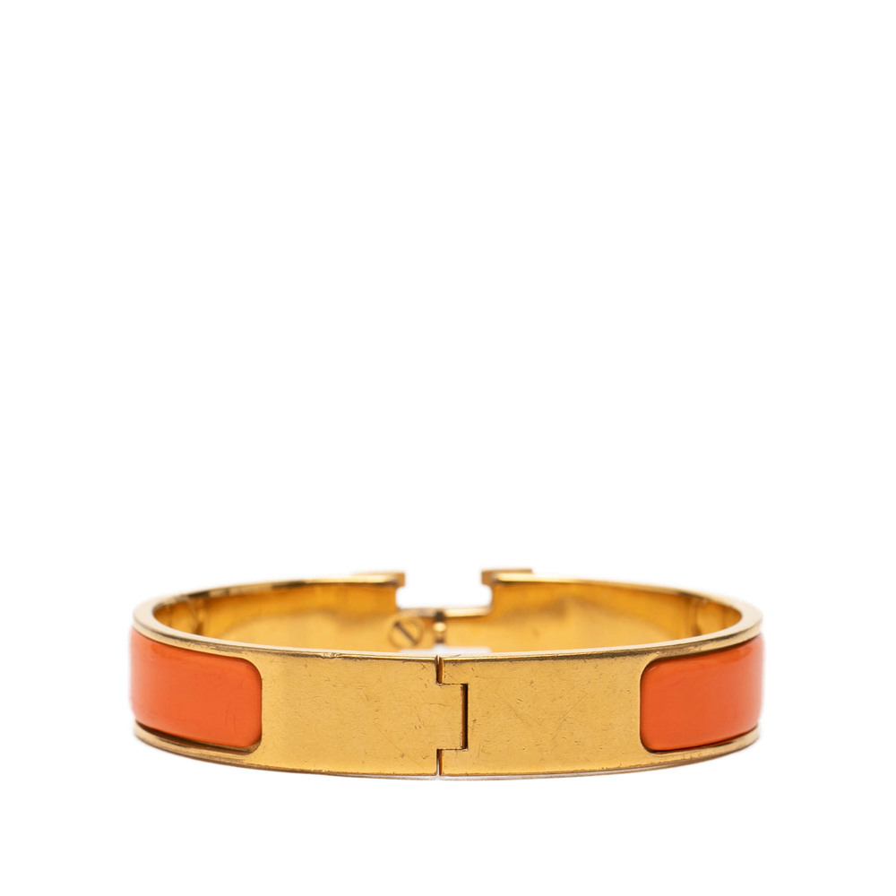Pre-Loved Hermes Narrow Enamel Clic H Bracelet PM - Picture 3 of 4